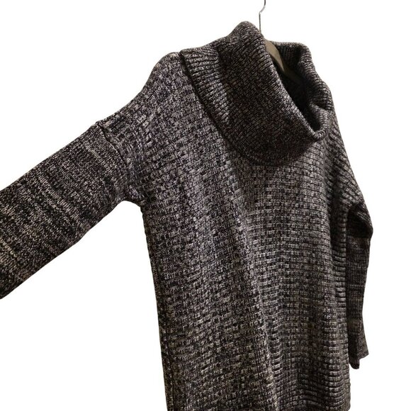 Alice + Olivia Gray Marl Knit Thick Cozy Cowl Neck Sweater S - Picture 7 of 8